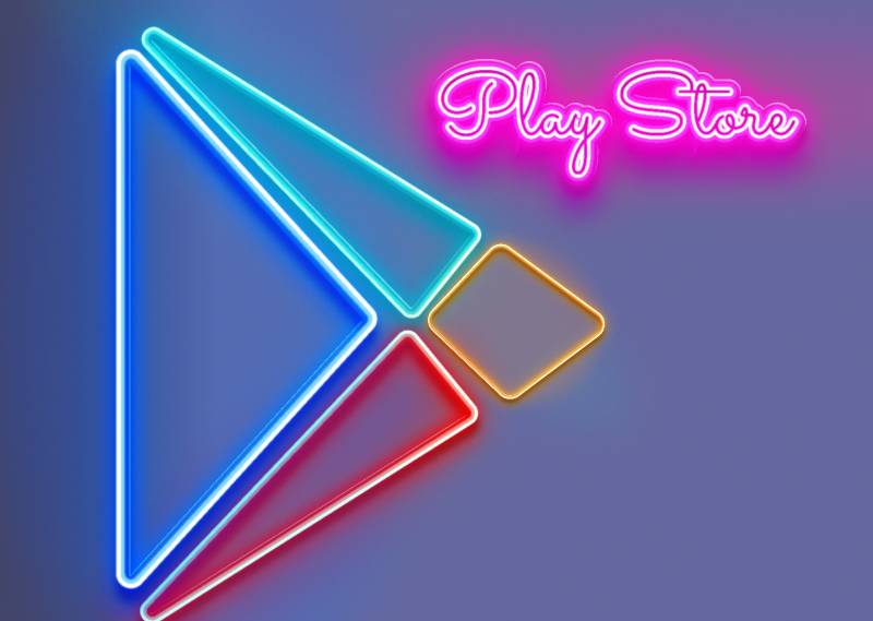 Neon playstore logo figma design