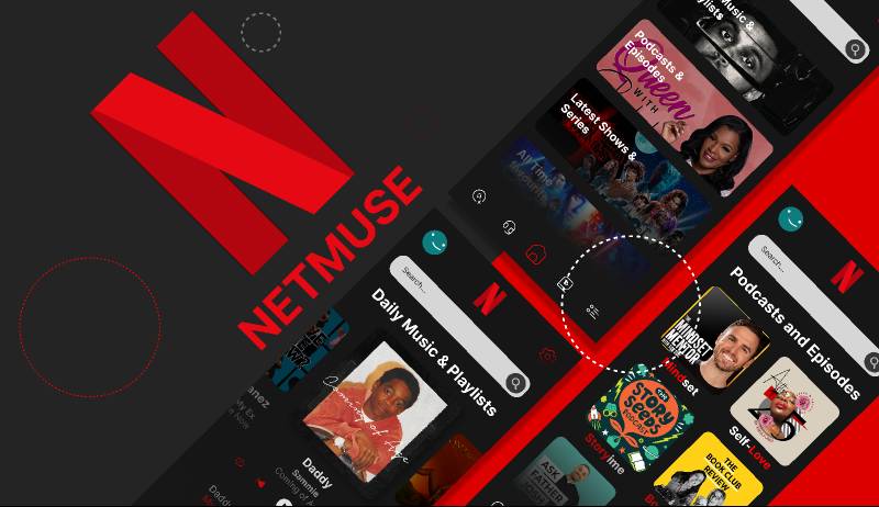 NetFlix Music Streaming App Figma Template