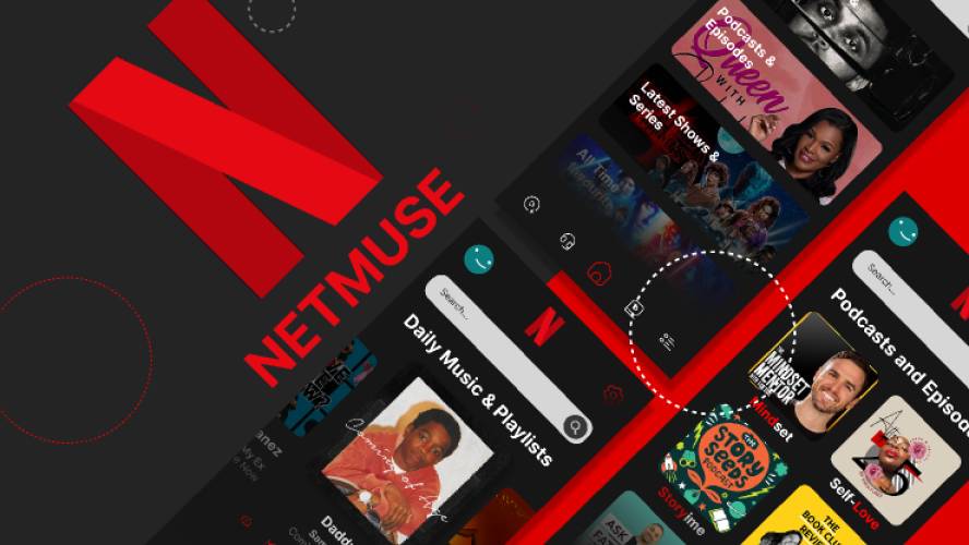 NetFlix Music Streaming App Figma Template