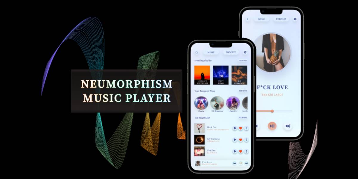 Neumorphism Music Player Figma Free