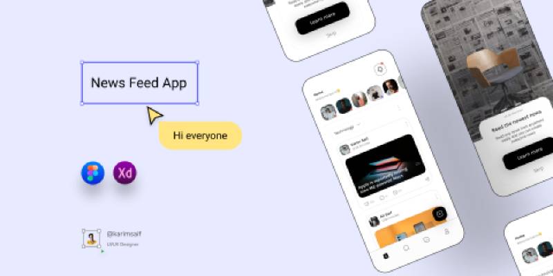 News Feed App Figma Free Download