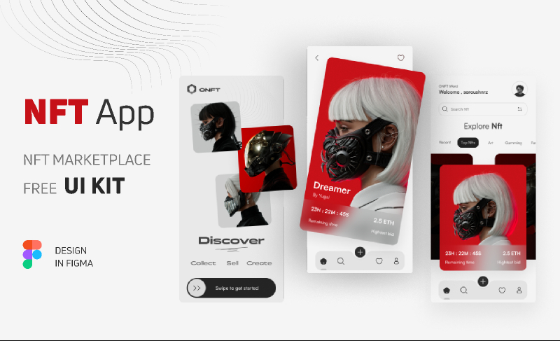 NFT App Free UI kit