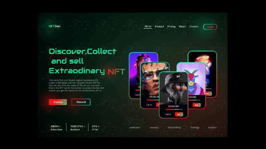 NFT Landing Page Figma Template