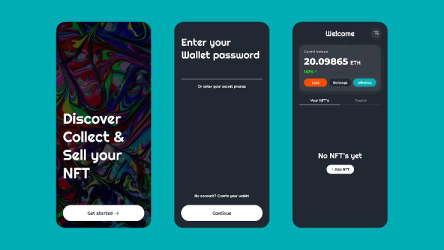 NFT Wallet Figma Mobile App Template