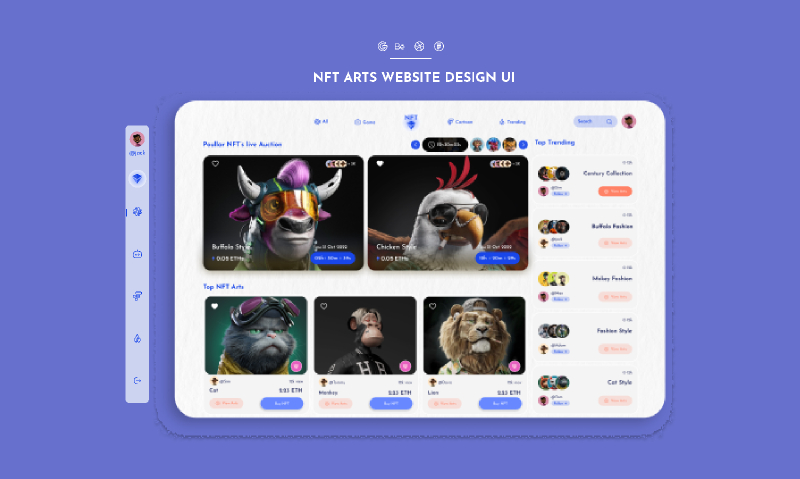 NFT Web Design Figma Ui Kit