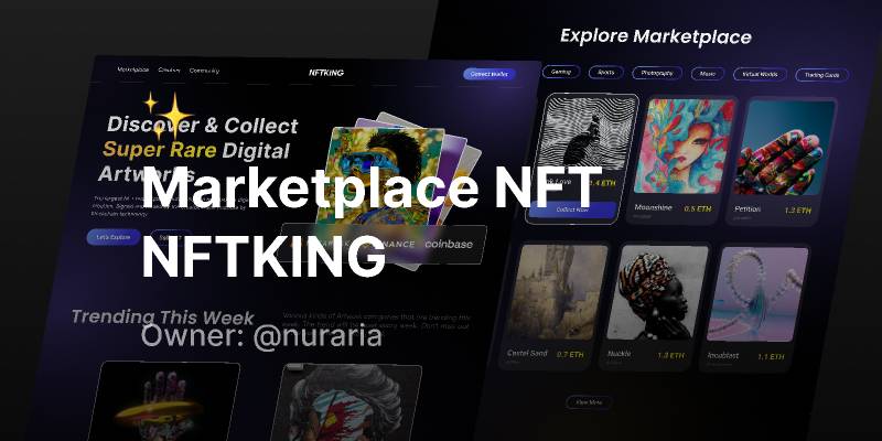 NFTHERO - Marketplace nfts figma website template