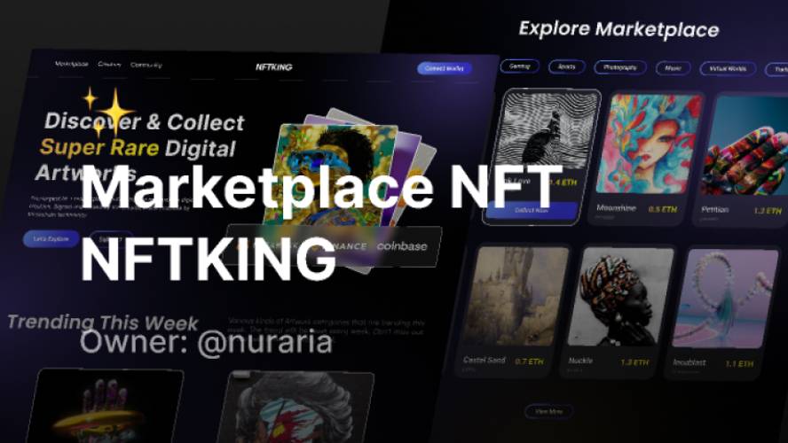 NFTHERO - Marketplace nfts figma website template