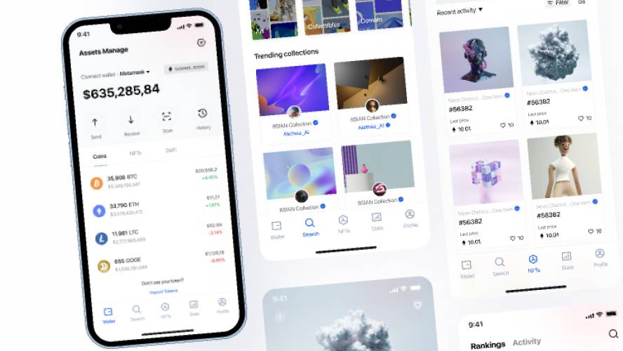 NFTs App Figma Free Mobile Template