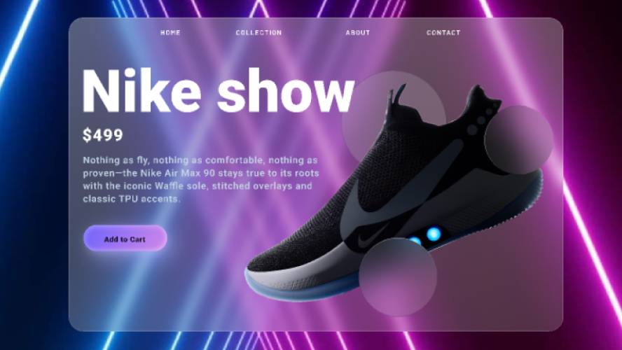 Nike Shoes Landing page Figma Website Template