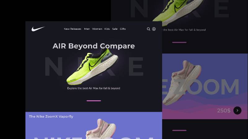 Nike Store Figma Website Template