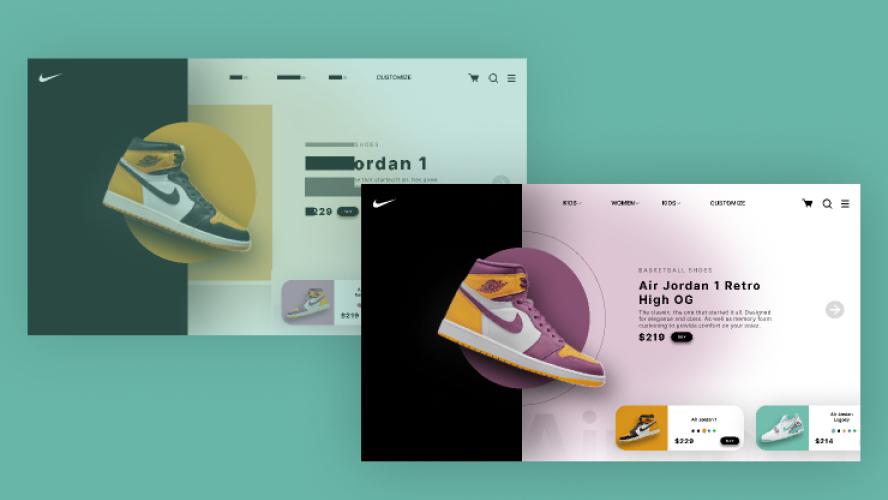 Nike Website UI Design Hero Section Figma Resource