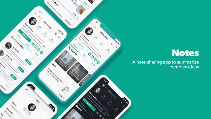 Notes App Figma Free Template