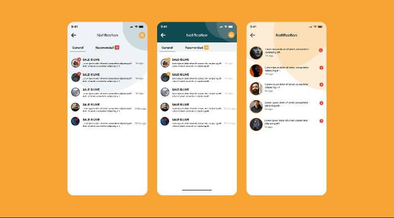 Notification Figma Mobile App