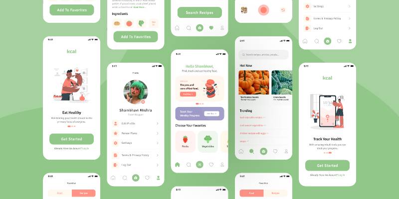Nutrition App Mobile UI Figma