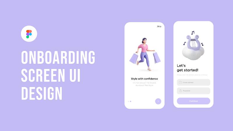 Onboarding Screen Figma Mobile Template