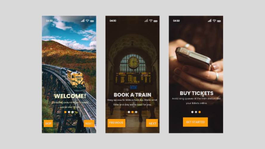 Onboarding Screen Travel Figma Mobile Template