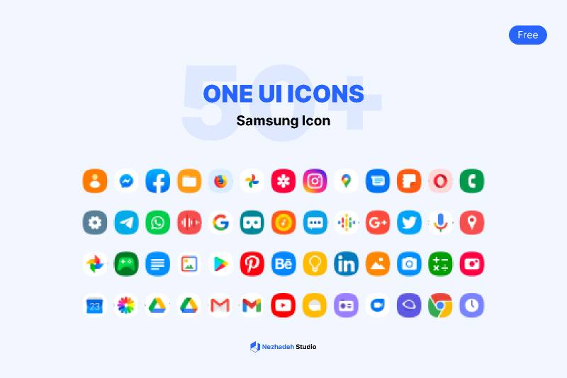 One UI - Free Icon Sets - 50+ Figma Template