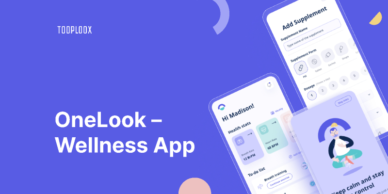 OneLook - Wellness App Figma Template