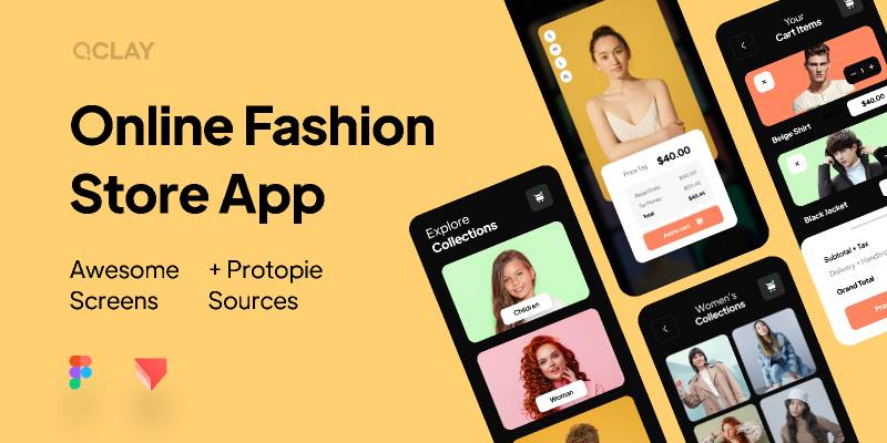 Online Fashion Store Figma Mobile Template