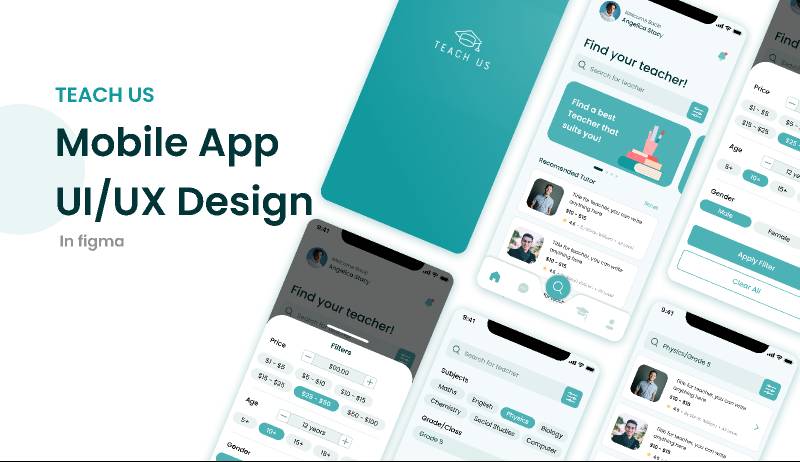 Online Learning App Design (Free Design) Figma Template