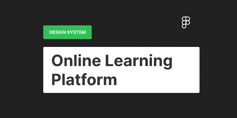 Online Learning Platform Web Component for Figma