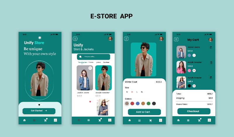 Online Store App - Figma Mobile Template