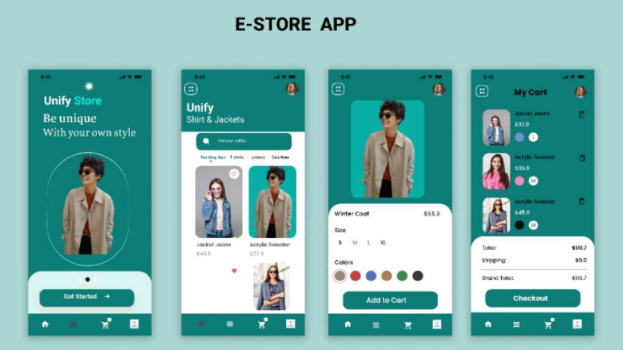 Online Store App - Figma Mobile Template