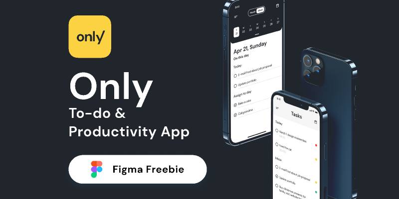 Only App Task Manager Figma Mobile Template