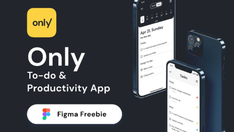 Only App Task Manager Figma Mobile Template