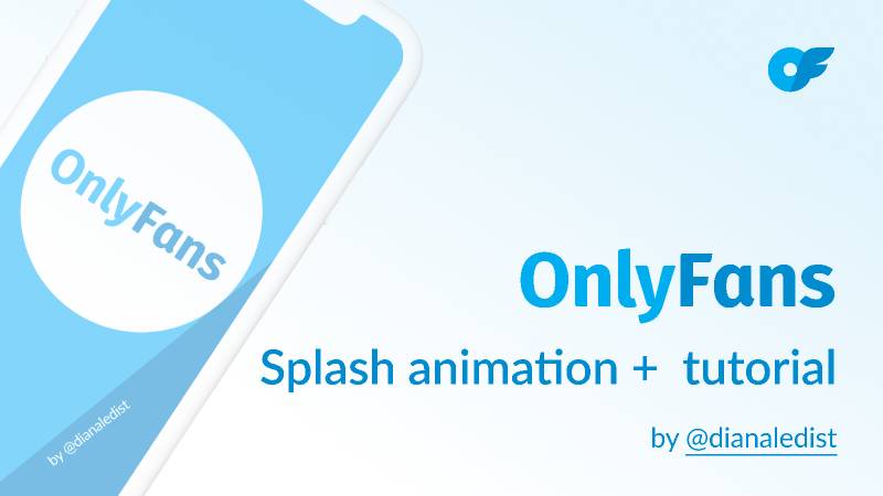 OnlyFans Splash Animation + tutorial Figma Template