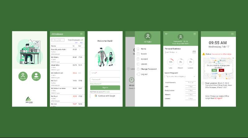 Onsite Employee Management system Figma Template