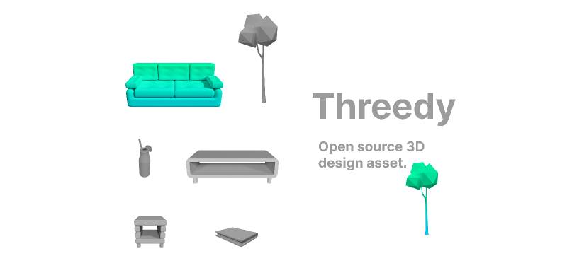 Open source 3D design assets