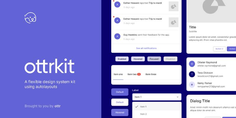 ottrkit - Free Figma Design System