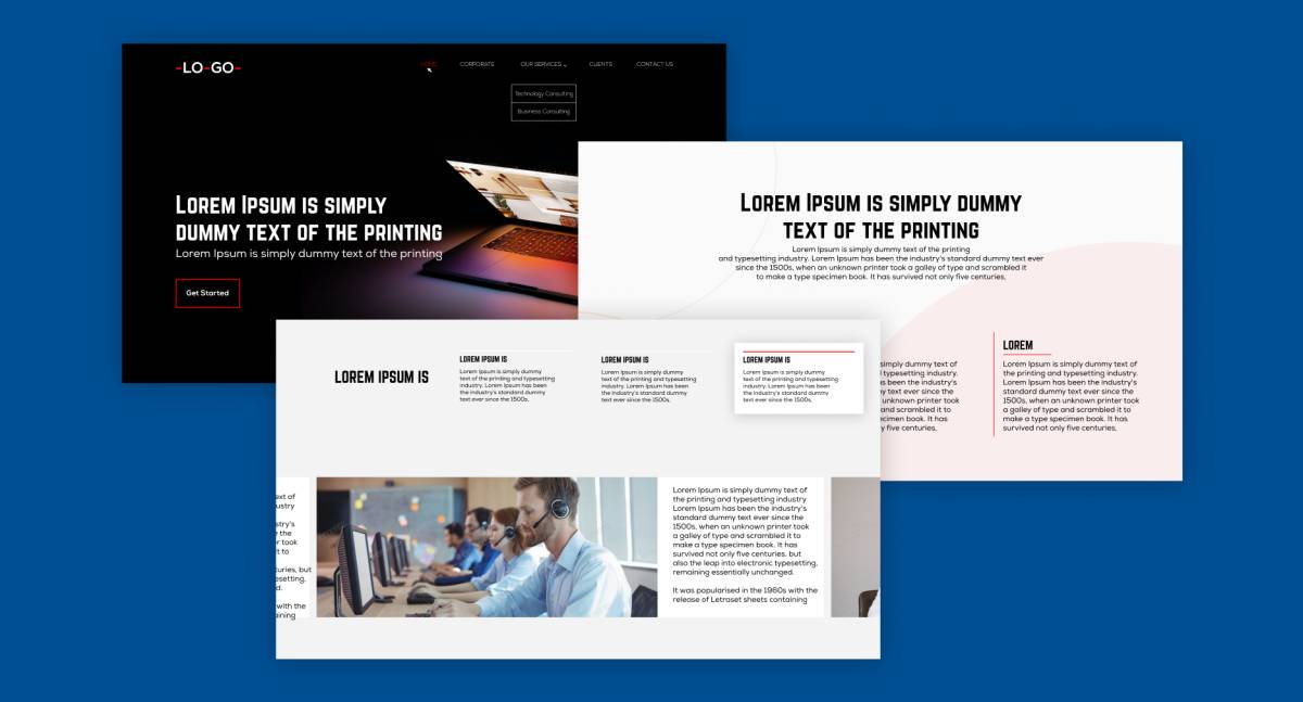 Outsourcing Website Landing Page Figma Template