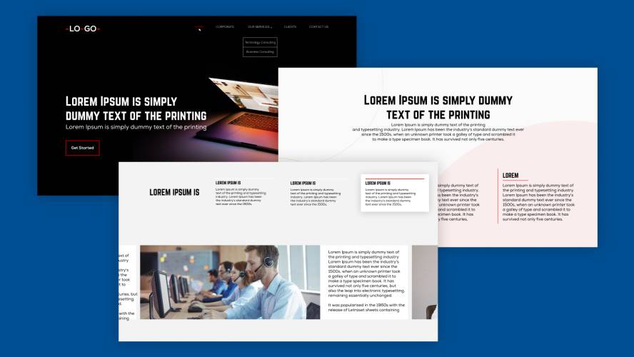 Outsourcing Website Landing Page Figma Template