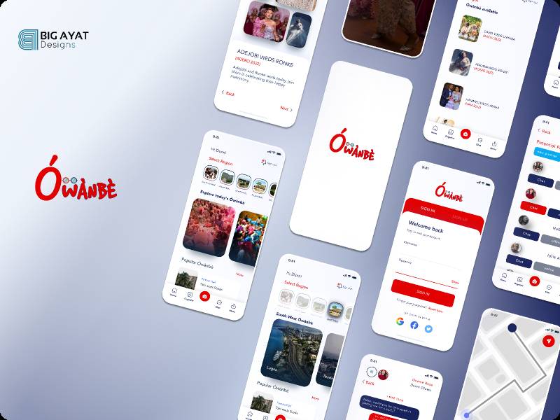 Owambe Figma Mobile App