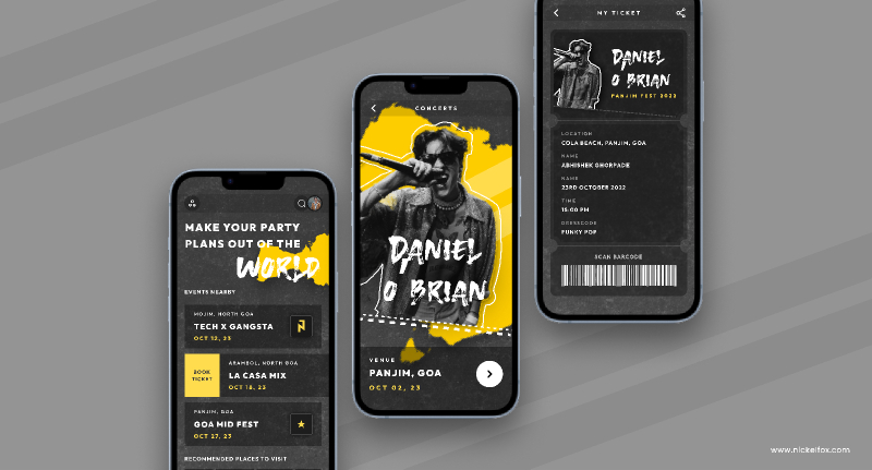 Party Hunt App Figma Mobile Template