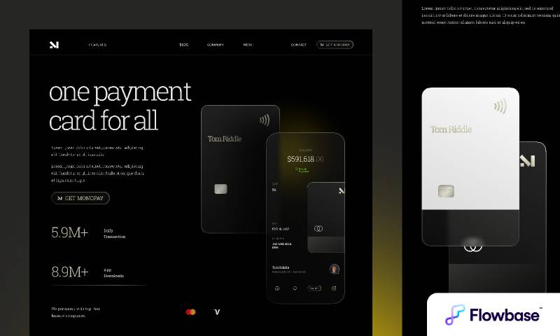 Payment Figma Website Template