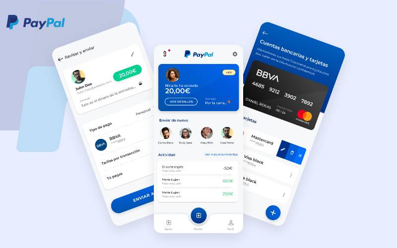 Paypal App Redesign UI Figma Mobile Ui Kit