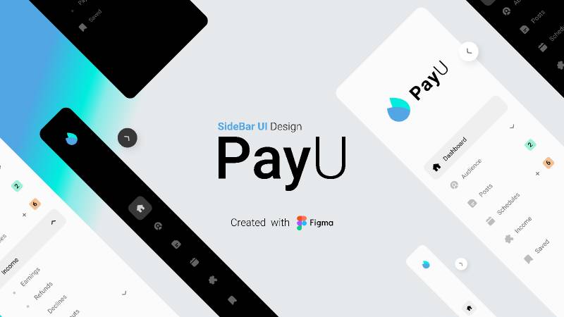 PayU - SideBar UI Design Figma Template
