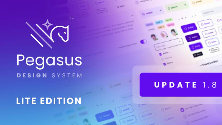 Pegasus Design System Lite 1.8 on Figma