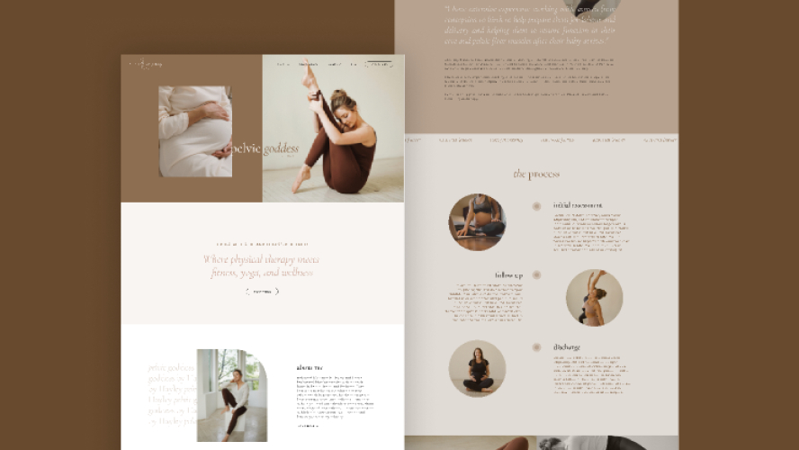 Pelvic Goddess Yoga Figma Website Template