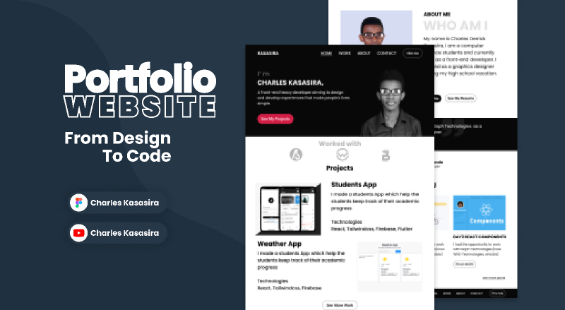 Personal Portfolio Website Figma Free Template