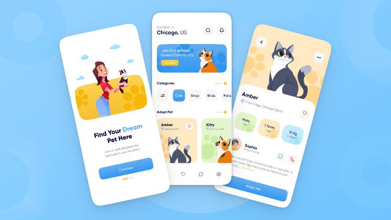 Pet Adoption App Figma Template