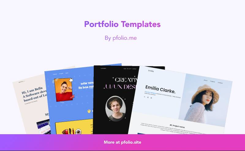 Pfolio portfolio community figma template