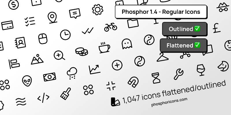 Phosphor Icons 1.4 - Regular (Figma)