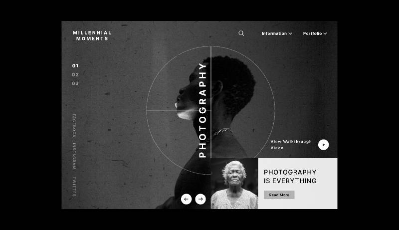 PhotoGraphy Figma Landing Page