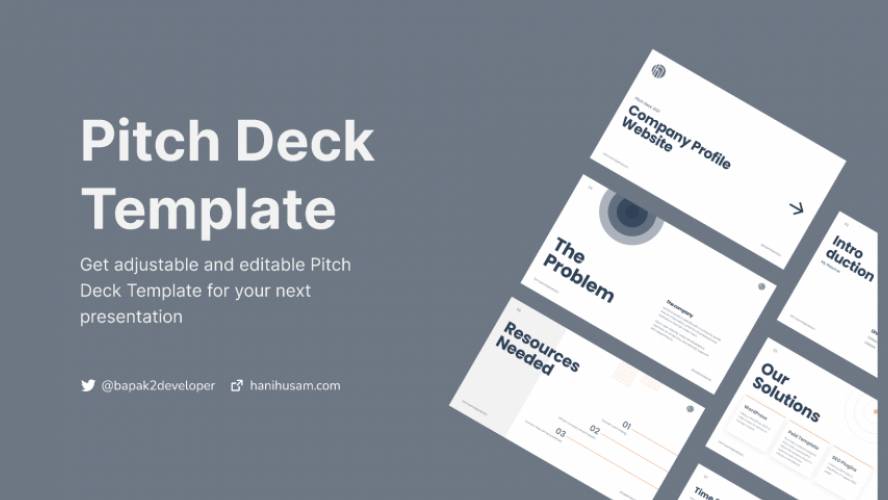 Pitch Deck Design Template Figma Free Download