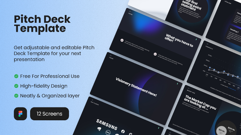 Pitch Deck Template Figma Resource