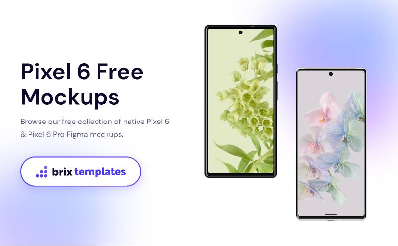 Pixel 6 Free Mockups Figma Template